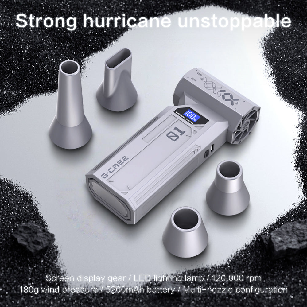 High Pressure Crossgun Blower with USB Charge Mini Soplador Air Turbo Jet Fan and Dust Removal Air Blower