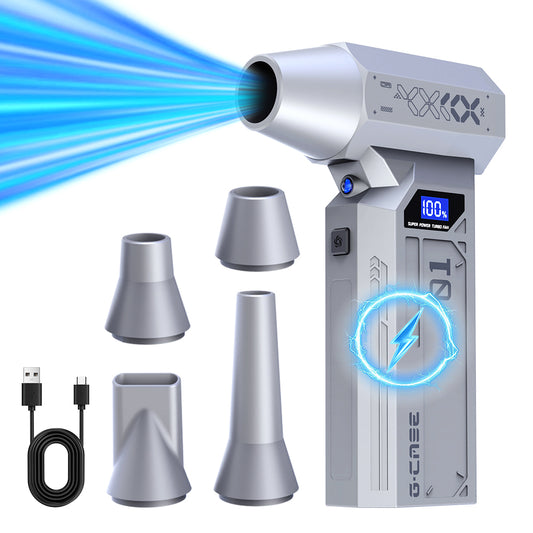 High Pressure Crossgun Blower with USB Charge Mini Soplador Air Turbo Jet Fan and Dust Removal Air Blower