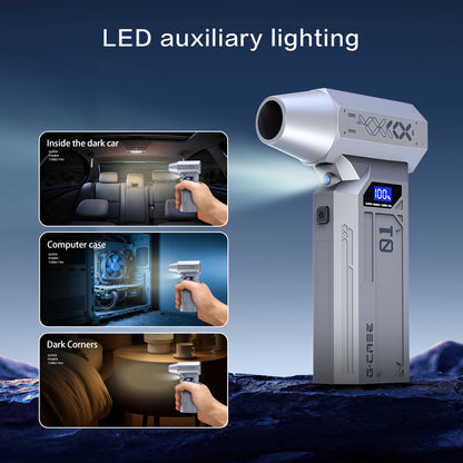 High Pressure Crossgun Blower with USB Charge Mini Soplador Air Turbo Jet Fan and Dust Removal Air Blower